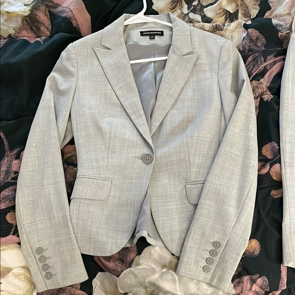 Express Light Gray Blazer